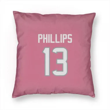 Pink Houston Texans Del'Shawn Phillips   Pillow Cover (18 X 18)