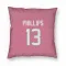 Pink Houston Texans Del'Shawn Phillips   Pillow Cover (18 X 18)