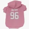 Pink Houston Texans Denico Autry   Dog & Cat Pet Hoodie