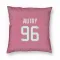 Pink Houston Texans Denico Autry   Pillow Cover (18 X 18)