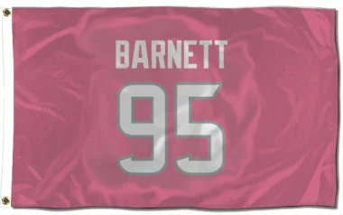 Pink Houston Texans Derek Barnett   Flag (3 X 5)