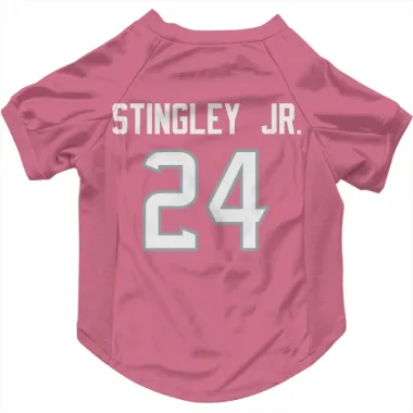 Pink Houston Texans Derek Stingley Jr.   Dog & Cat Pet Jersey