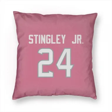 Pink Houston Texans Derek Stingley Jr.   Pillow Cover (18 X 18)