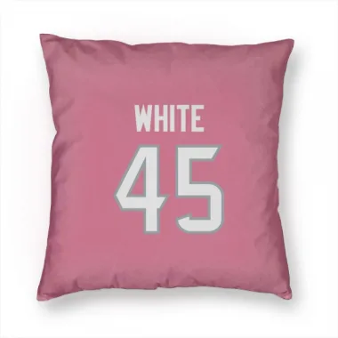 Pink Houston Texans Devin White   Pillow Cover (18 X 18)