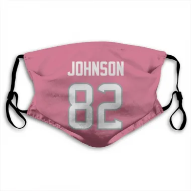 Pink Houston Texans Diontae Johnson   Face Mask