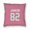 Pink Houston Texans Diontae Johnson   Pillow Cover (18 X 18)