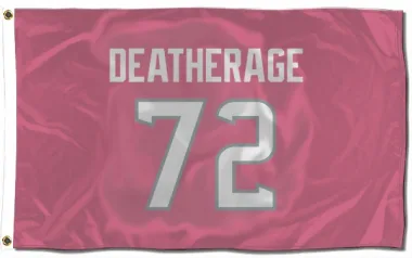 Pink Houston Texans Dylan Deatherage   Flag (3 X 5)