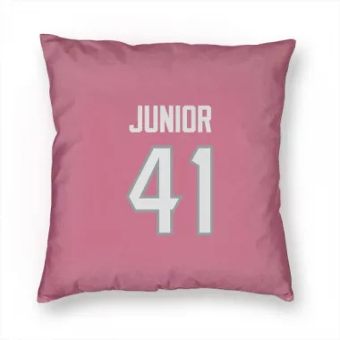 Pink Houston Texans Gregory Junior   Pillow Cover (18 X 18)