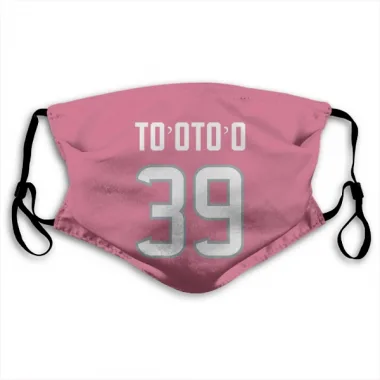 Pink Houston Texans Henry To'oTo'o   Face Mask