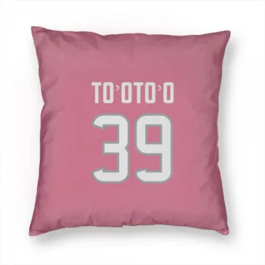 Pink Houston Texans Henry To'oTo'o   Pillow Cover (18 X 18)