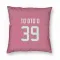 Pink Houston Texans Henry To'oTo'o   Pillow Cover (18 X 18)