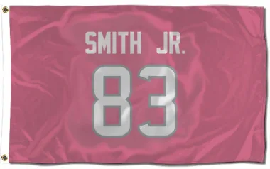 Pink Houston Texans Irv Smith Jr.   Flag (3 X 5)