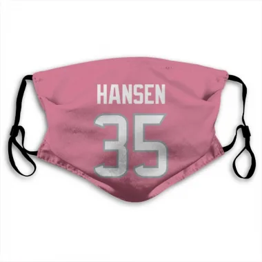 Pink Houston Texans Jake Hansen   Face Mask