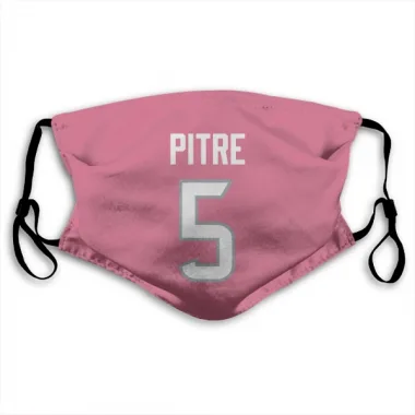 Pink Houston Texans Jalen Pitre   Face Mask