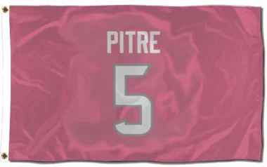 Pink Houston Texans Jalen Pitre   Flag (3 X 5)