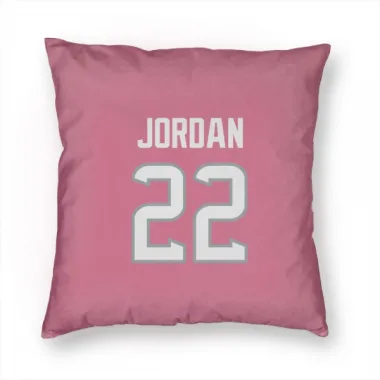 Pink Houston Texans Jawhar Jordan   Pillow Cover (18 X 18)