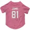 Pink Houston Texans Jaxon Janke   Dog & Cat Pet Jersey