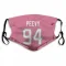 Pink Houston Texans Jayden Peevy   Face Mask