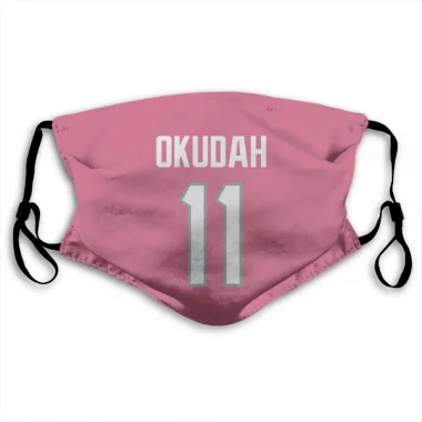 Pink Houston Texans Jeff Okudah   Face Mask