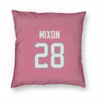 Pink Houston Texans Joe Mixon   Pillow Cover (18 X 18)