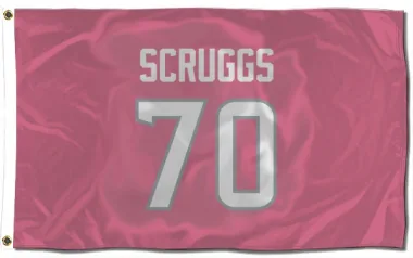 Pink Houston Texans Juice Scruggs   Flag (3 X 5)