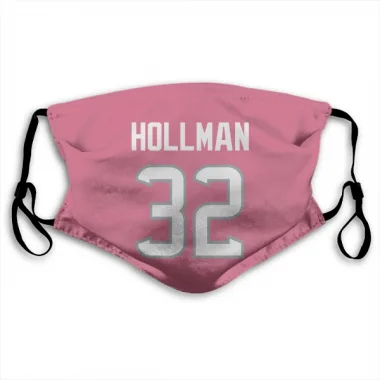 Pink Houston Texans Ka'dar Hollman   Face Mask