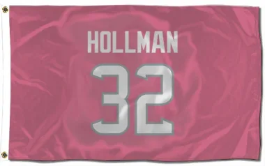 Pink Houston Texans Ka'dar Hollman   Flag (3 X 5)