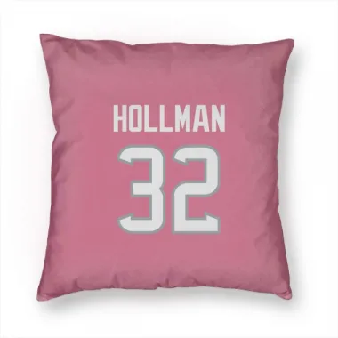 Pink Houston Texans Ka'dar Hollman   Pillow Cover (18 X 18)