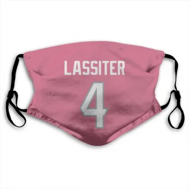 Pink Houston Texans Kamari Lassiter   Face Mask