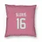 Pink Houston Texans Kedon Slovis   Pillow Cover (18 X 18)