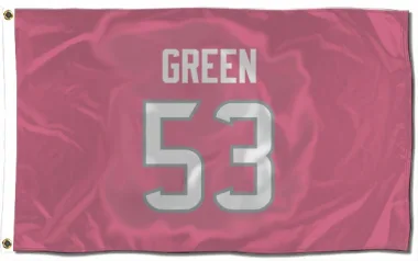 Pink Houston Texans Kendrick Green   Flag (3 X 5)