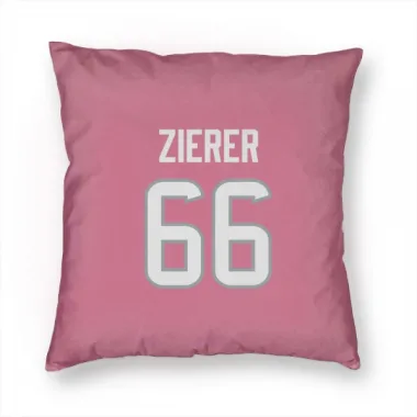 Pink Houston Texans Kilian Zierer   Pillow Cover (18 X 18)