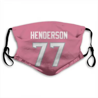 Pink Houston Texans LaDarius Henderson   Face Mask