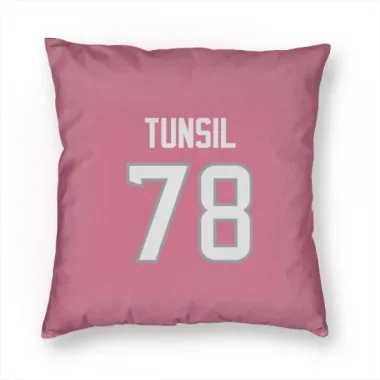 Pink Houston Texans Laremy Tunsil   Pillow Cover (18 X 18)