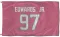 Pink Houston Texans Mario Edwards Jr.   Flag (3 X 5)