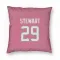 Pink Houston Texans M.J. Stewart   Pillow Cover (18 X 18)