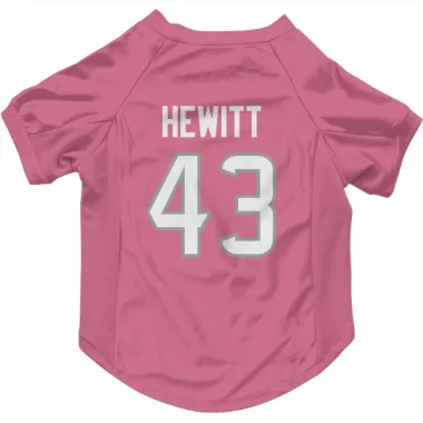 Pink Houston Texans Neville Hewitt   Dog & Cat Pet Jersey