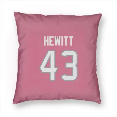 Pink Houston Texans Neville Hewitt   Pillow Cover (18 X 18)