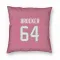 Pink Houston Texans Nick Broeker   Pillow Cover (18 X 18)