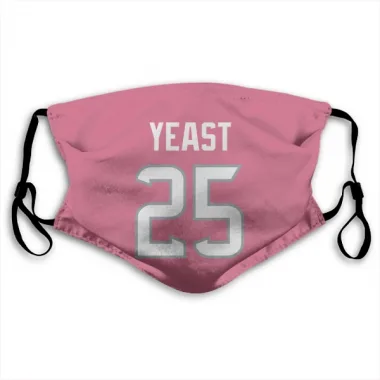 Pink Houston Texans Russ Yeast   Face Mask