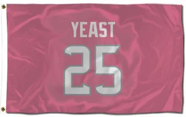 Pink Houston Texans Russ Yeast   Flag (3 X 5)