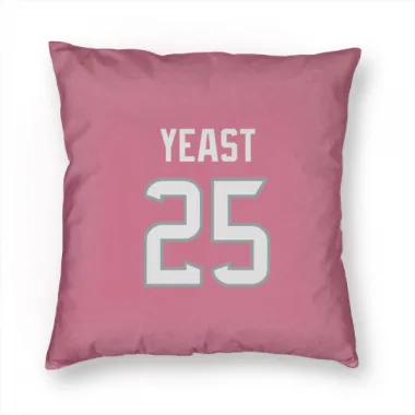 Pink Houston Texans Russ Yeast   Pillow Cover (18 X 18)