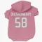 Pink Houston Texans Scott Quessenberry   Dog & Cat Pet Hoodie