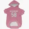 Pink Houston Texans Scott Quessenberry   Dog & Cat Pet Hoodie