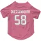 Pink Houston Texans Scott Quessenberry   Dog & Cat Pet Jersey