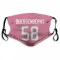 Pink Houston Texans Scott Quessenberry   Face Mask