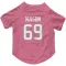 Pink Houston Texans Shaq Mason   Dog & Cat Pet Jersey