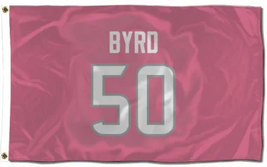 Pink Houston Texans Solomon Byrd   Flag (3 X 5)