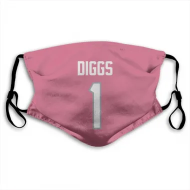 Pink Houston Texans Stefon Diggs   Face Mask