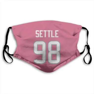 Pink Houston Texans Tim Settle Jr.   Face Mask